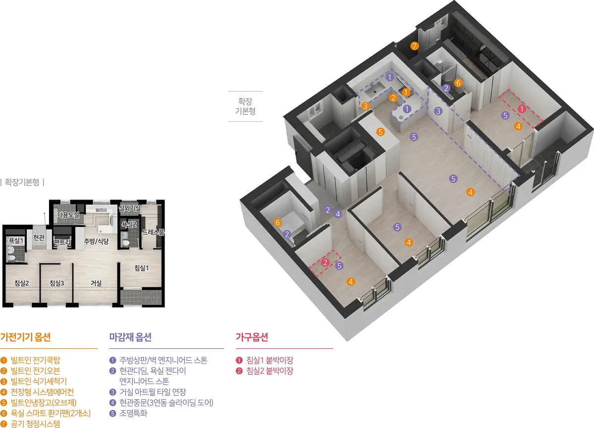 엄궁역 트라비스 하늘채 평면도