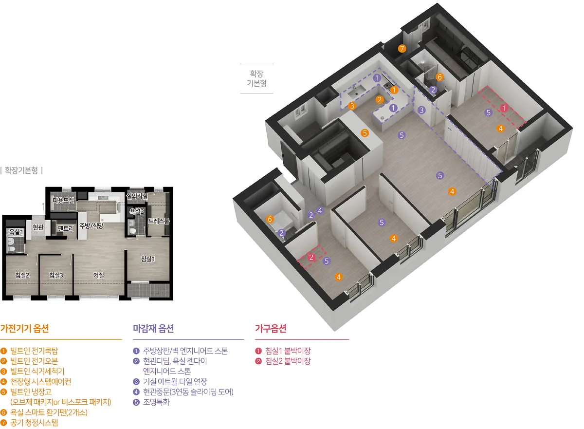 엄궁역 트라비스 하늘채 평면도